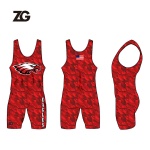 Red Camo Wrestling Singlets