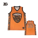 Camo Tiger design Basketball Jersey